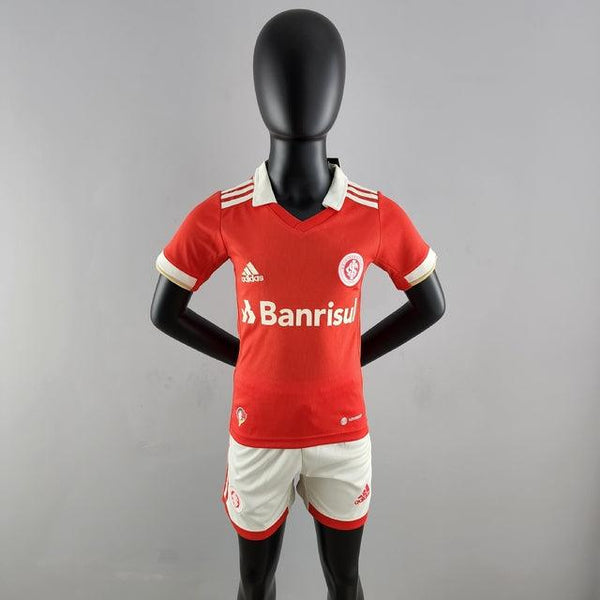 Kit Infantil Internacional 22/23 Adidas - Vermelho - DA Sports Oficial