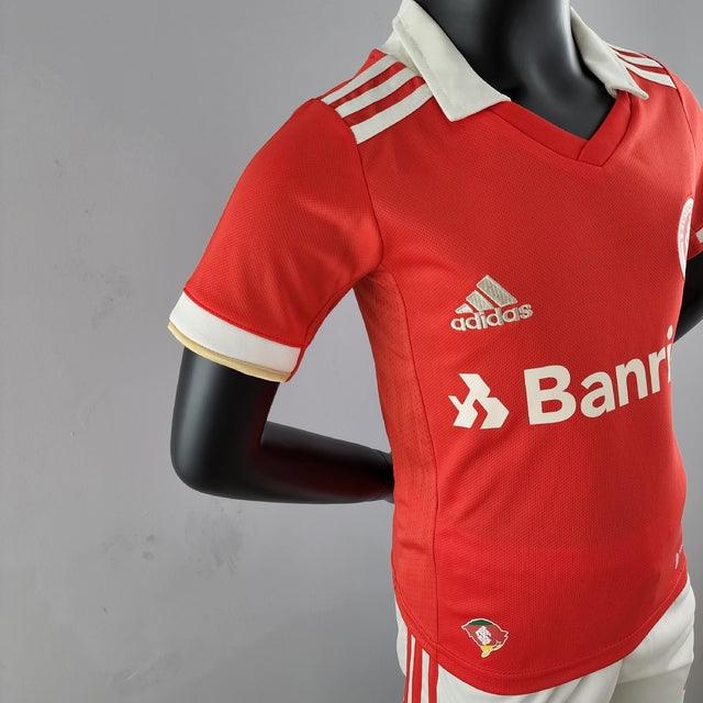 Kit Infantil Internacional 22/23 Adidas - Vermelho - DA Sports Oficial