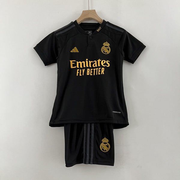 Kit Infantil Real Madrid III 23/23 Adidas - Preto