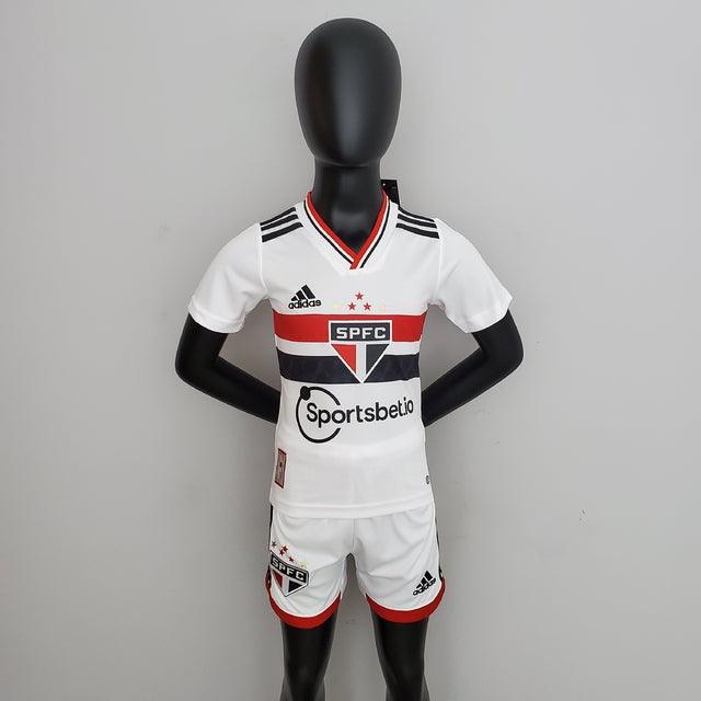 Kit Infantil São Paulo 22/23 Adidas - Branco - DA Sports Oficial