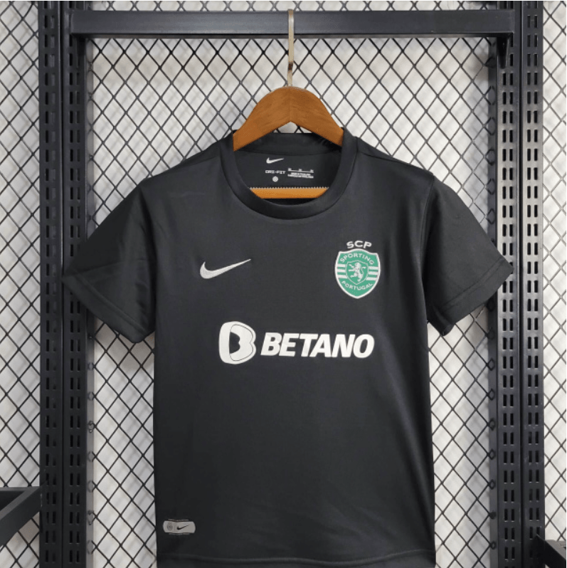 Kit Infantil Sporting 24/25 Preto - DA Sports Oficial