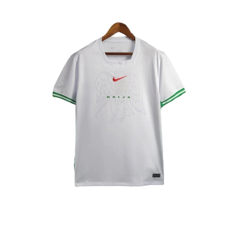 Camiseta Nigéria I 24/25 - Hincha Nike Masculina - Blanco com detalhes em verde