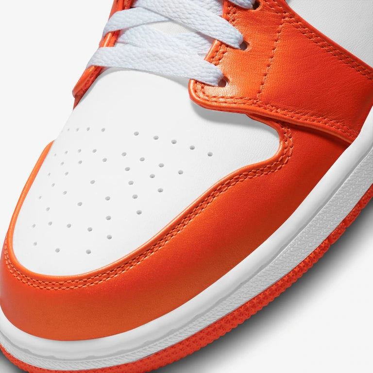 Air Jordan 1 Mid SE Orange and White