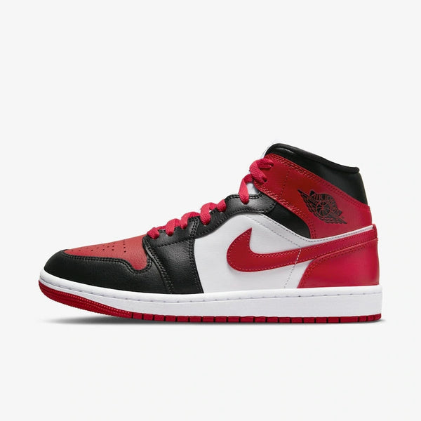 Air Jordan 1 Mid Red and Black