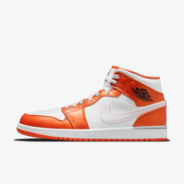 Air Jordan 1 Mid SE Orange and White