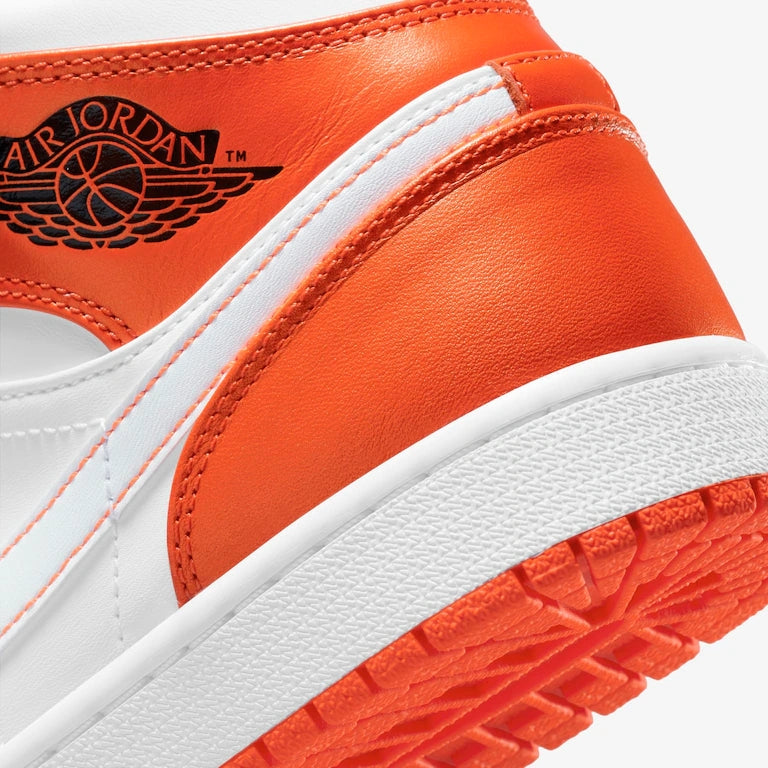 Air Jordan 1 Mid SE Orange and White