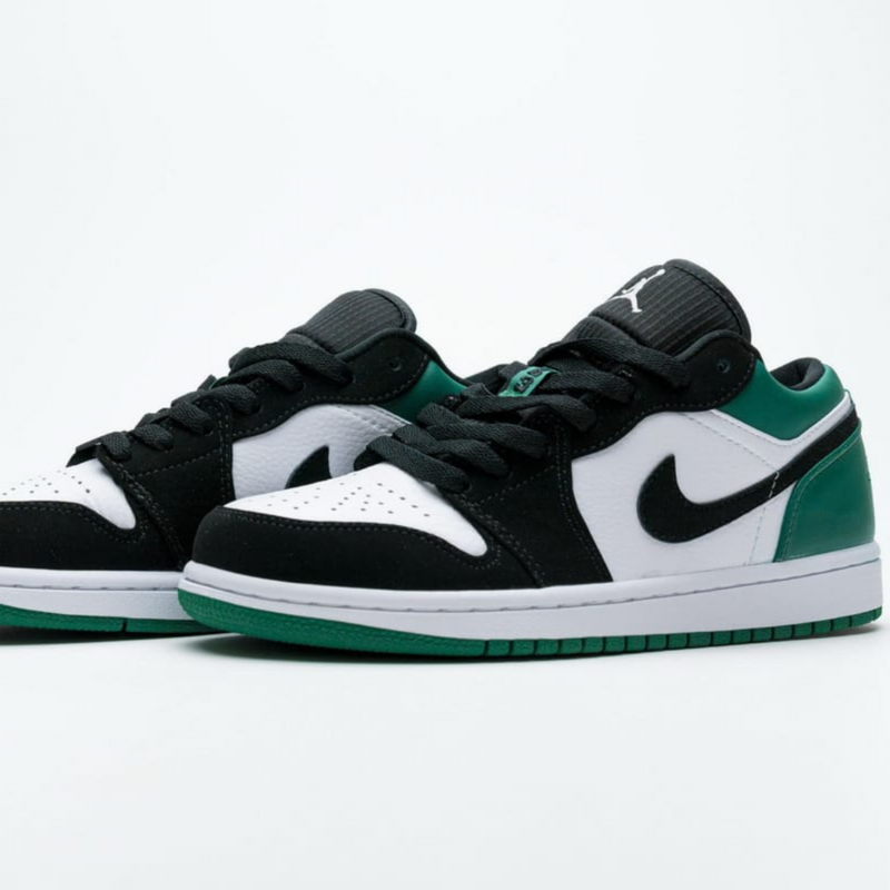 Air Jordan 1 Low White Black Mystic Green