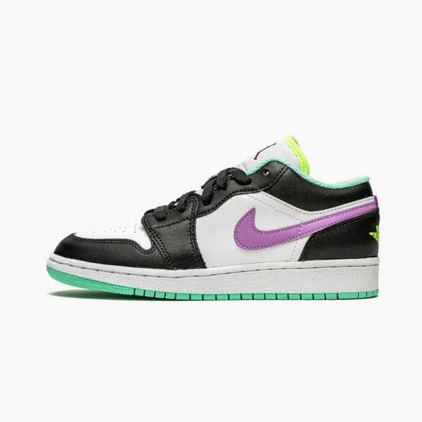 Air Jordan 1 Low Green Glow Violet Shock