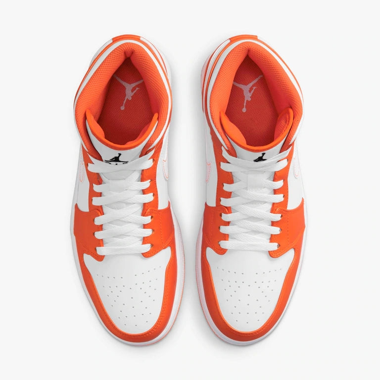 Air Jordan 1 Mid SE Orange and White