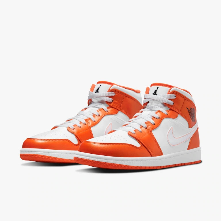 Air Jordan 1 Mid SE Orange and White