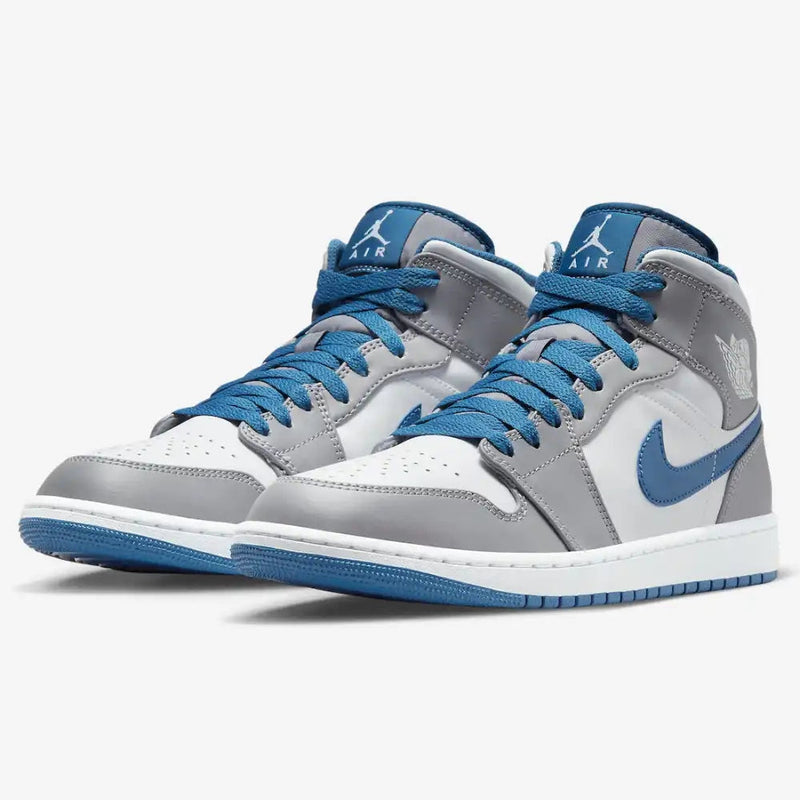 Air Jordan 1 Mid Cement True Blue