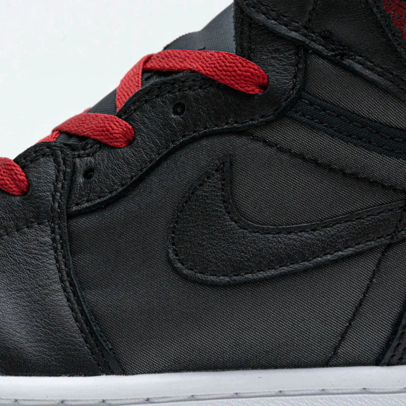 Air Jordan 1 Retro High Black Satin Gym Red